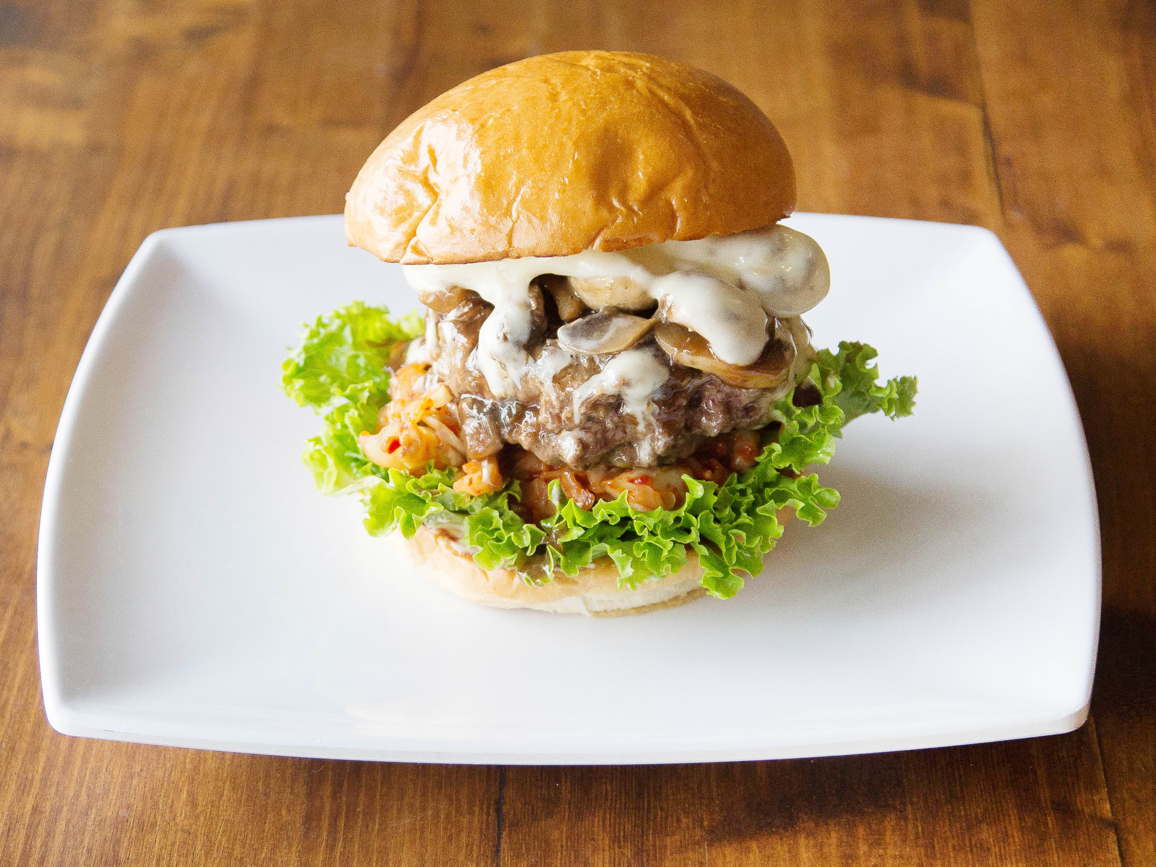 Order 8 oz. Seoul Burger food online from The Fix Burger store, Los Angeles on bringmethat.com