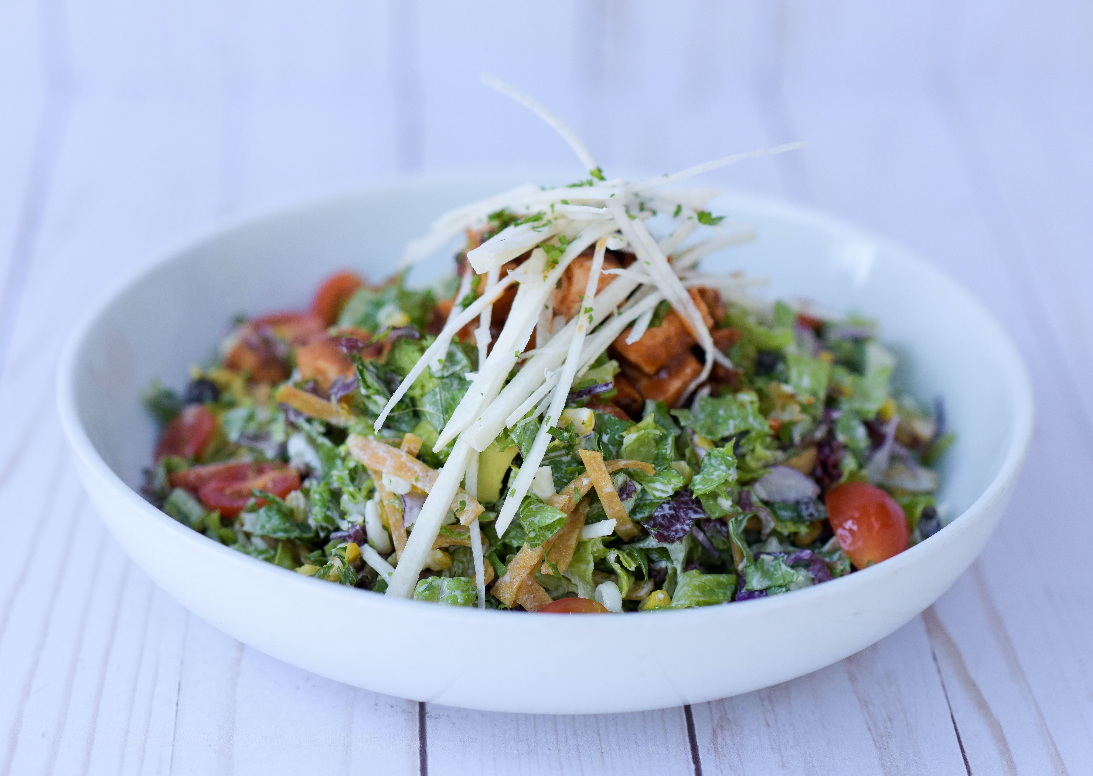 Order BBQ Chicken or Tofu Salad food online from Cafe Vida store, Pacific Palisades on bringmethat.com