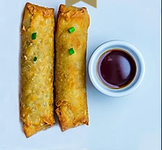 Order 2 Piece Crispy Vegetable Spring Rolls food online from The Fusion Factory store, San Leandro on bringmethat.com