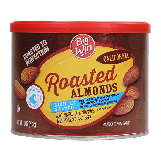 Order Big Win Roasted Almonds Lightly Salted (10 oz) food online from Rite Aid store, Eugene on bringmethat.com
