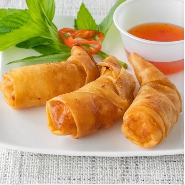 Order A3- Cha Gio Tom (3pcs) food online from Pho Nom Nom store, Rockville on bringmethat.com