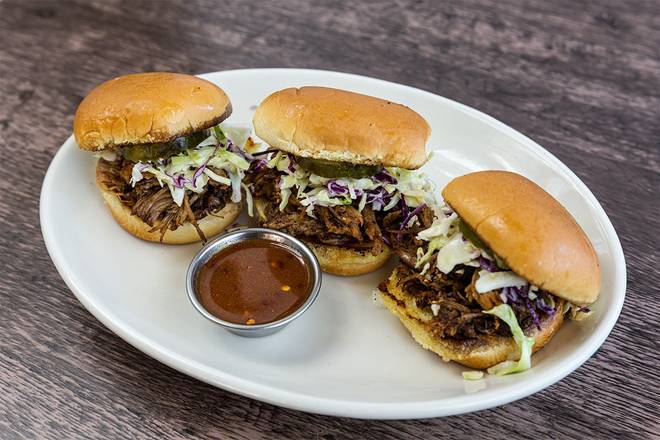 Order Pulled Pork Sliders food online from Wood Ranch Bbq & Grill store, Irvine on bringmethat.com