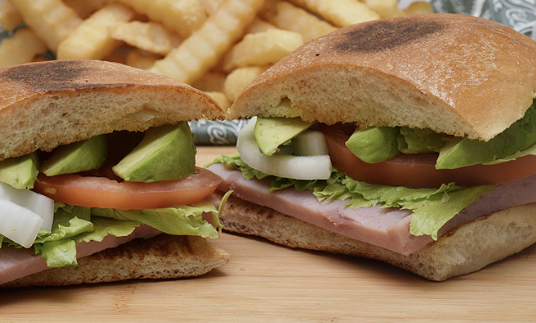 Order Ham Torta and fries food online from Federico Mexican Food store, Albuquerque on bringmethat.com
