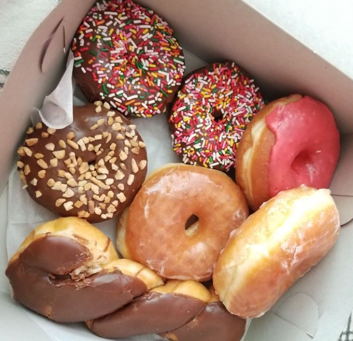 Order 7pcs- 1/2 Dozen Assorted Mix Donuts food online from Ontario Donuts store, Ontario on bringmethat.com