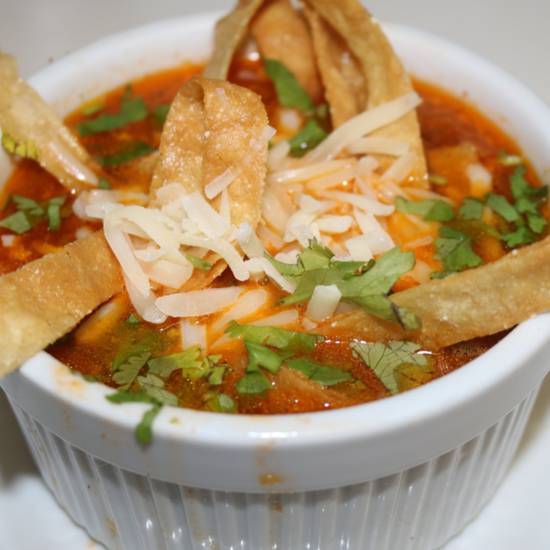 Order Chicken Tortilla Soup  food online from La Mansion Restaurant store, New Orleans on bringmethat.com