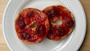 Order Bagel with Butter, Jam or Honey food online from Stb store, Vancouver on bringmethat.com