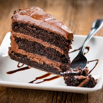 Order Chocolate Cake (14 Slices) food online from Rosati's Pizza store, Mundelein on bringmethat.com