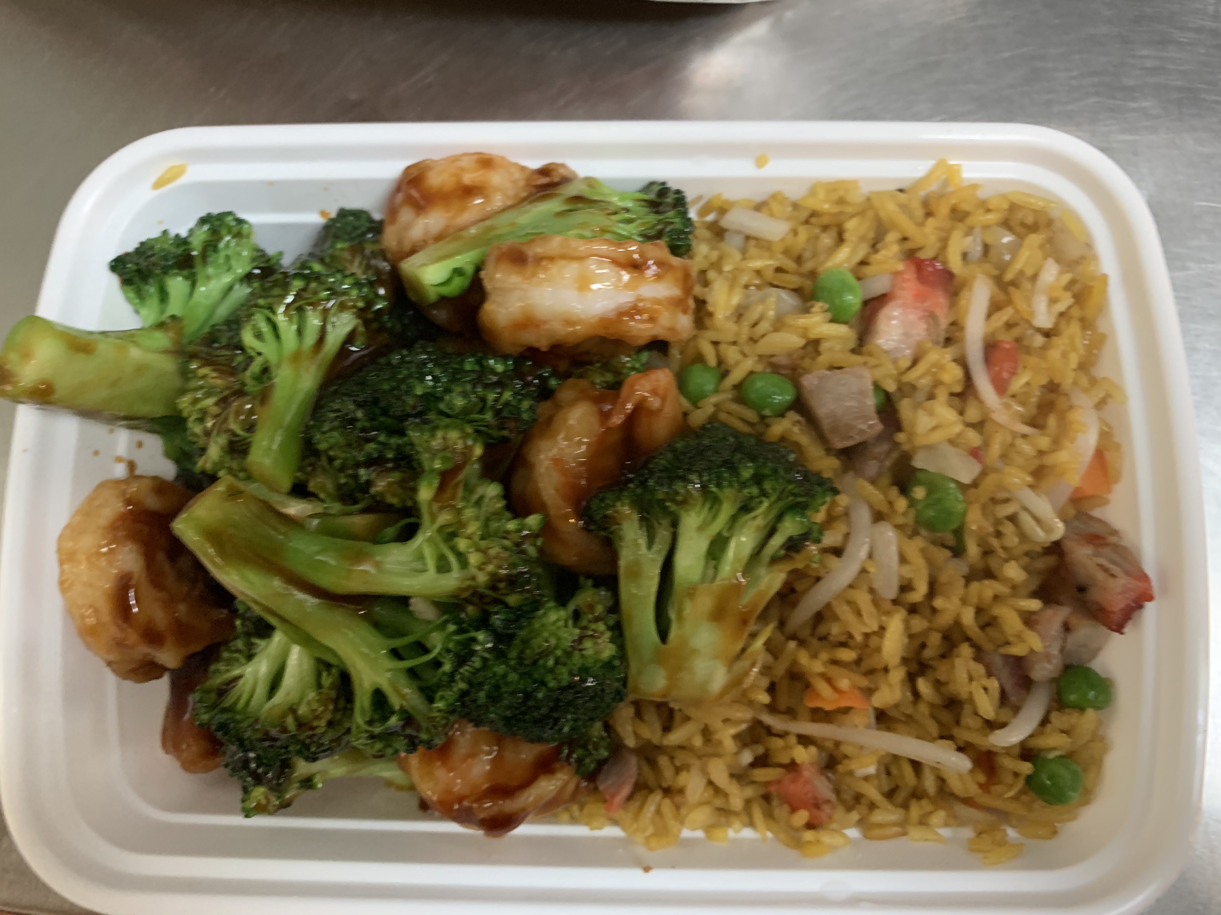 Order Shrimp with Broccoli Combination Plate food online from Jade House store, Fort Lee on bringmethat.com