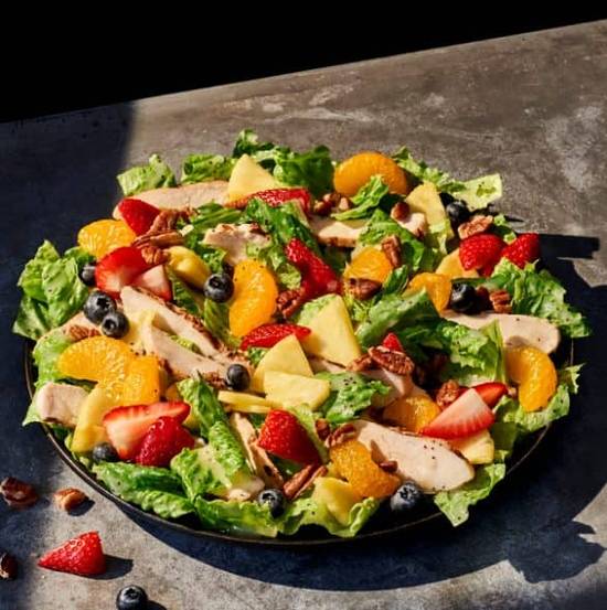 Order Strawberry Poppyseed Salad with Chicken food online from Panera store, Austin on bringmethat.com