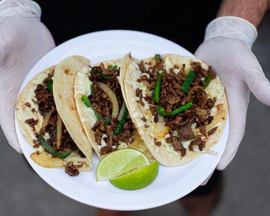 Order Alambre Tacos (3) food online from Tacos El Regio store, San Antonio on bringmethat.com