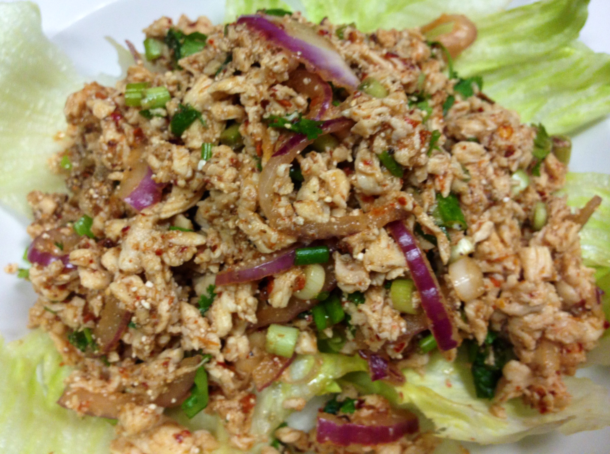 Order Larb Salad food online from Thai Chili Stone Oak store, San Antonio on bringmethat.com