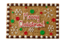 Order Merry Christmas - snowflakes - HW2834 food online from Cookie Co store, Longview on bringmethat.com