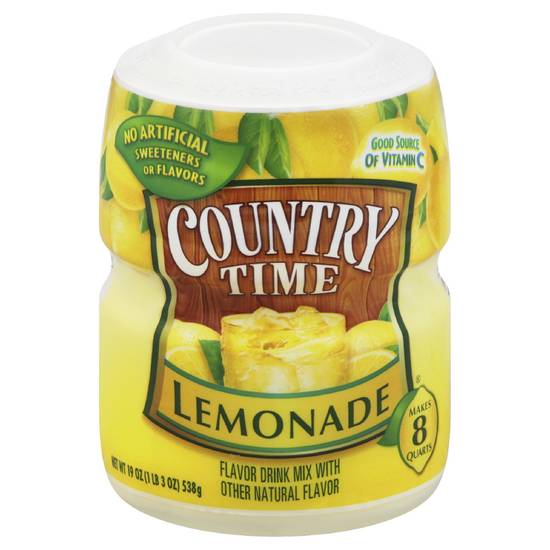 Order Country Time Lemonade Naturally Flavored Powdered Drink Mix (19 oz) food online from Rite Aid store, Stark County on bringmethat.com