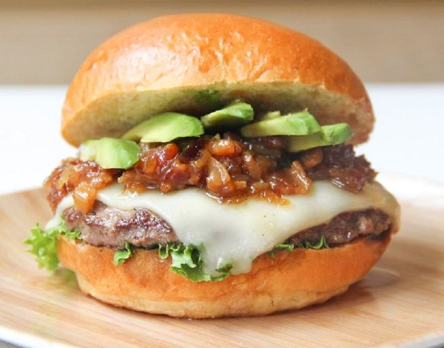Order California Burger - Burger food online from Lunetta pizza store, New York on bringmethat.com