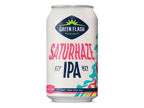 Order Green Flash Saturhaze IPA - 6x 12oz Cans food online from Wine Expo store, Santa Monica on bringmethat.com