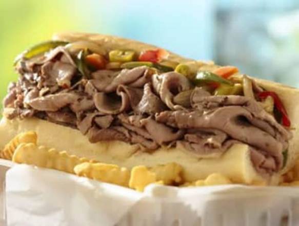 Order Traditional Italian Beef Sandwich food online from Salerno Pizzeria & Sports Bar store, Hodgkins on bringmethat.com