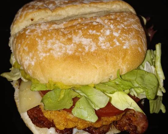 Order Spicy Guacamole Bacon Chicken Sandwich food online from Late Nite Snack Shack store, Houston on bringmethat.com