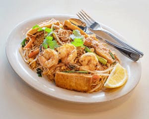 Order B8. Shrimp Pad Thai food online from Cyclo Vietnamese Cuisine store, Chandler on bringmethat.com