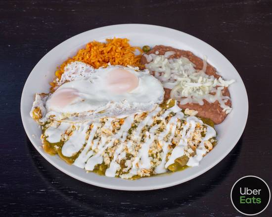Order Chilaquiles food online from Juancho's Tacos store, Burbank on bringmethat.com