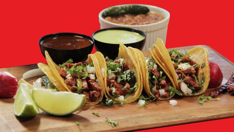 Order Street Tacos 6 - Pastor food online from Taco Palenque - Mall del Norte store, Laredo on bringmethat.com