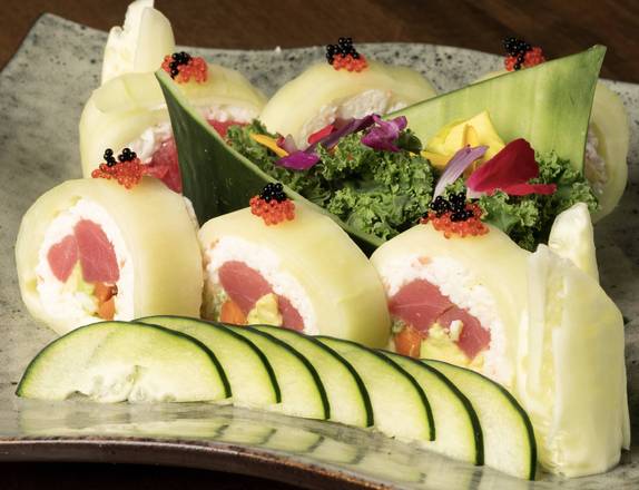 Order Cucumber Skinny Roll food online from Zeppin Sushi LLC store, Encino on bringmethat.com