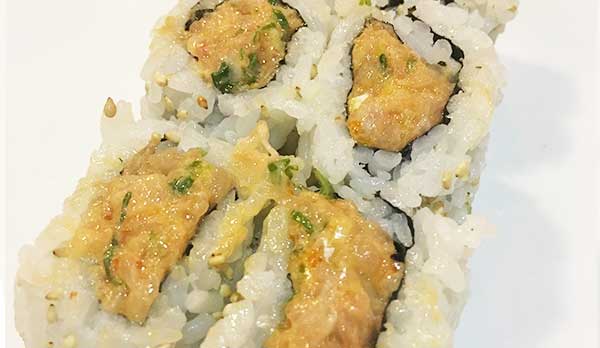 Order Spicy Yellowtail Roll food online from Iron Chef store, Phoenix on bringmethat.com