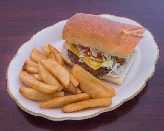 Order Cheeseburger and French Fries Combo food online from Arturo's Pizzeria & Restaurant store, Paterson on bringmethat.com