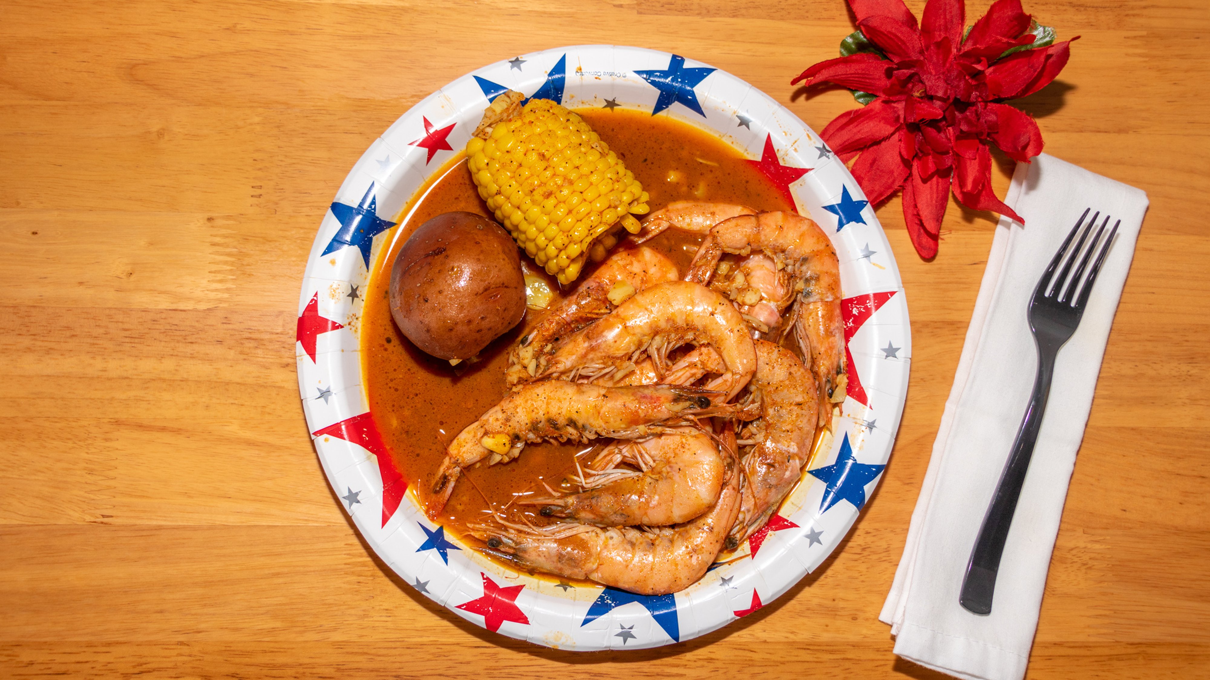 Order 1/2 lb Shrimp (head on) food online from Old Town Crab store, Lawrenceville on bringmethat.com