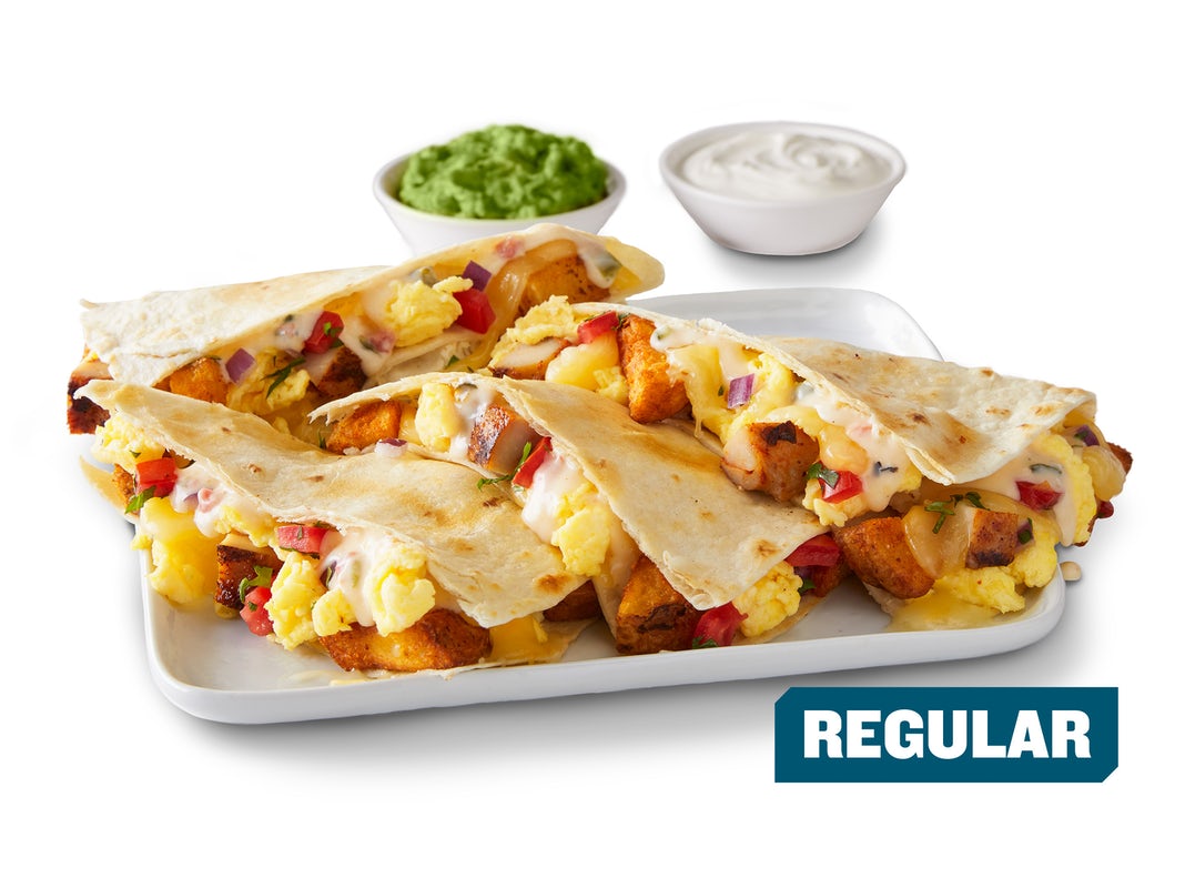 Order Create Your Own Breakfast Quesadilla - Regular food online from QDOBA Mexican Eats store, Silver Spring on bringmethat.com