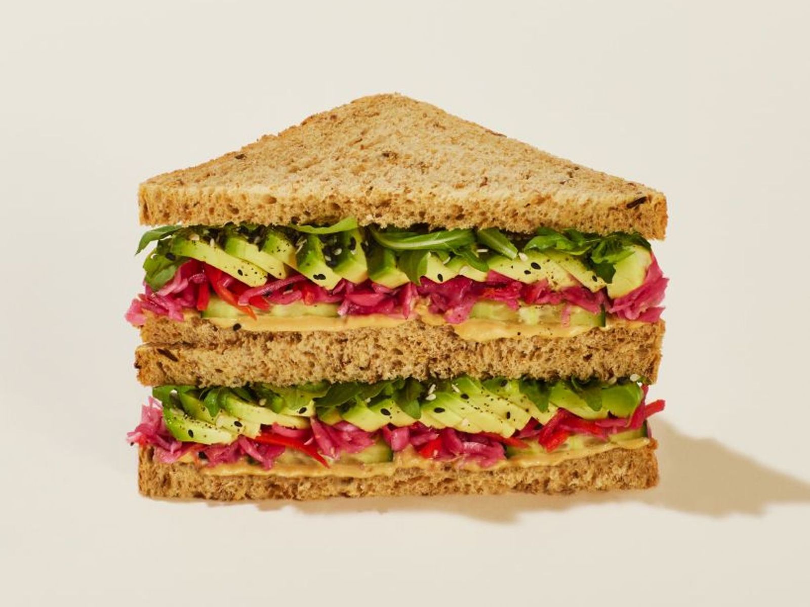 Order Rainbow Veggie Sandwich food online from Pret A Manger store, New York on bringmethat.com