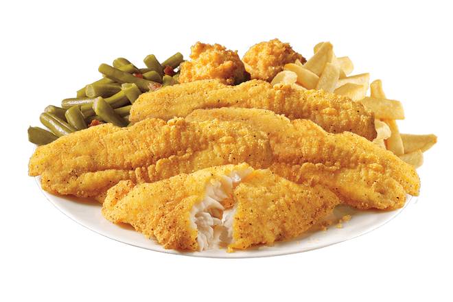 Order 4 Piece Catfish Meal food online from Captain Ds Seafood Restaurants store, Birmingham on bringmethat.com