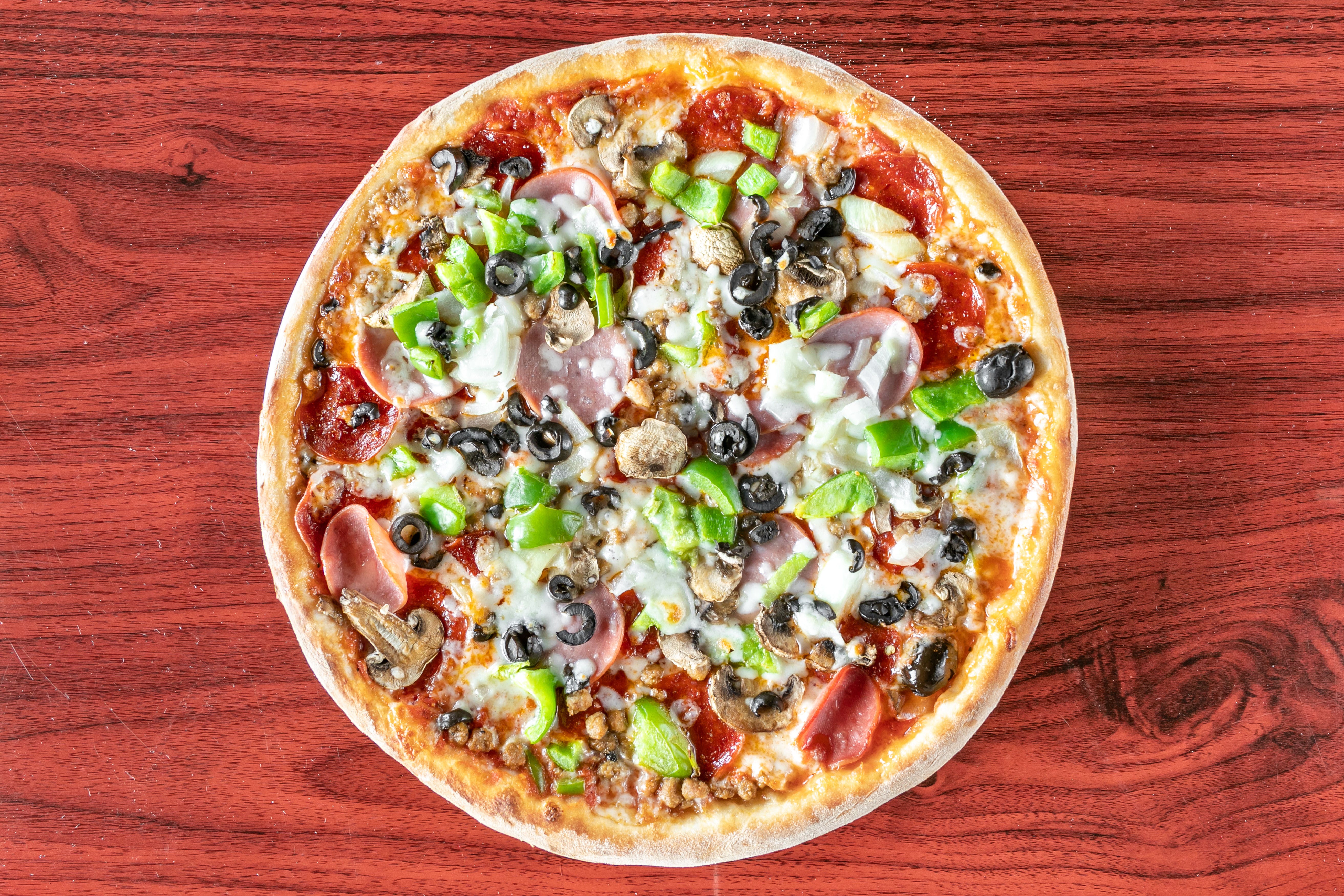 Order Special Pizza - Small 12" food online from Bellissimo store, Colleyville on bringmethat.com