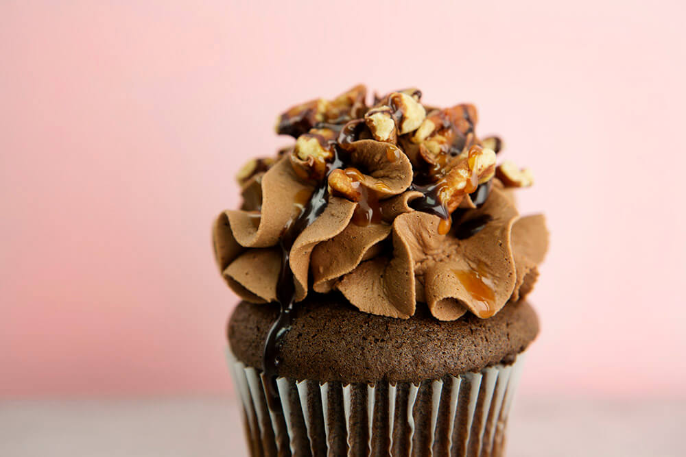 Order Turtle Cupcakes food online from Destination Desserts store, St. Louis on bringmethat.com