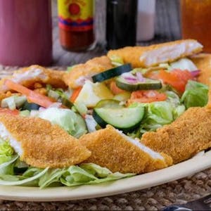 Order 12. Fish Salad food online from Sam Southern Eatery store, Ardmore on bringmethat.com