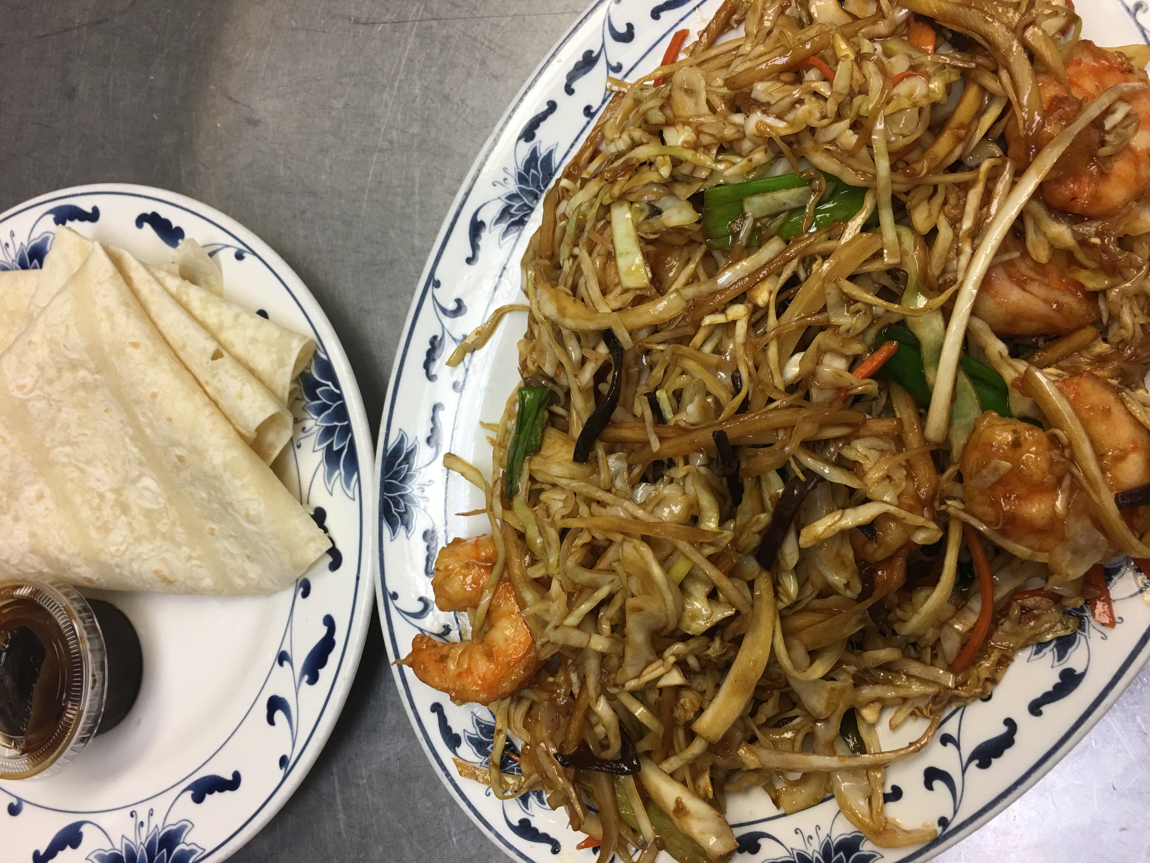 Order MS2. Moo Shu Shrimp food online from QQ Star China Cafe store, Friendswood on bringmethat.com