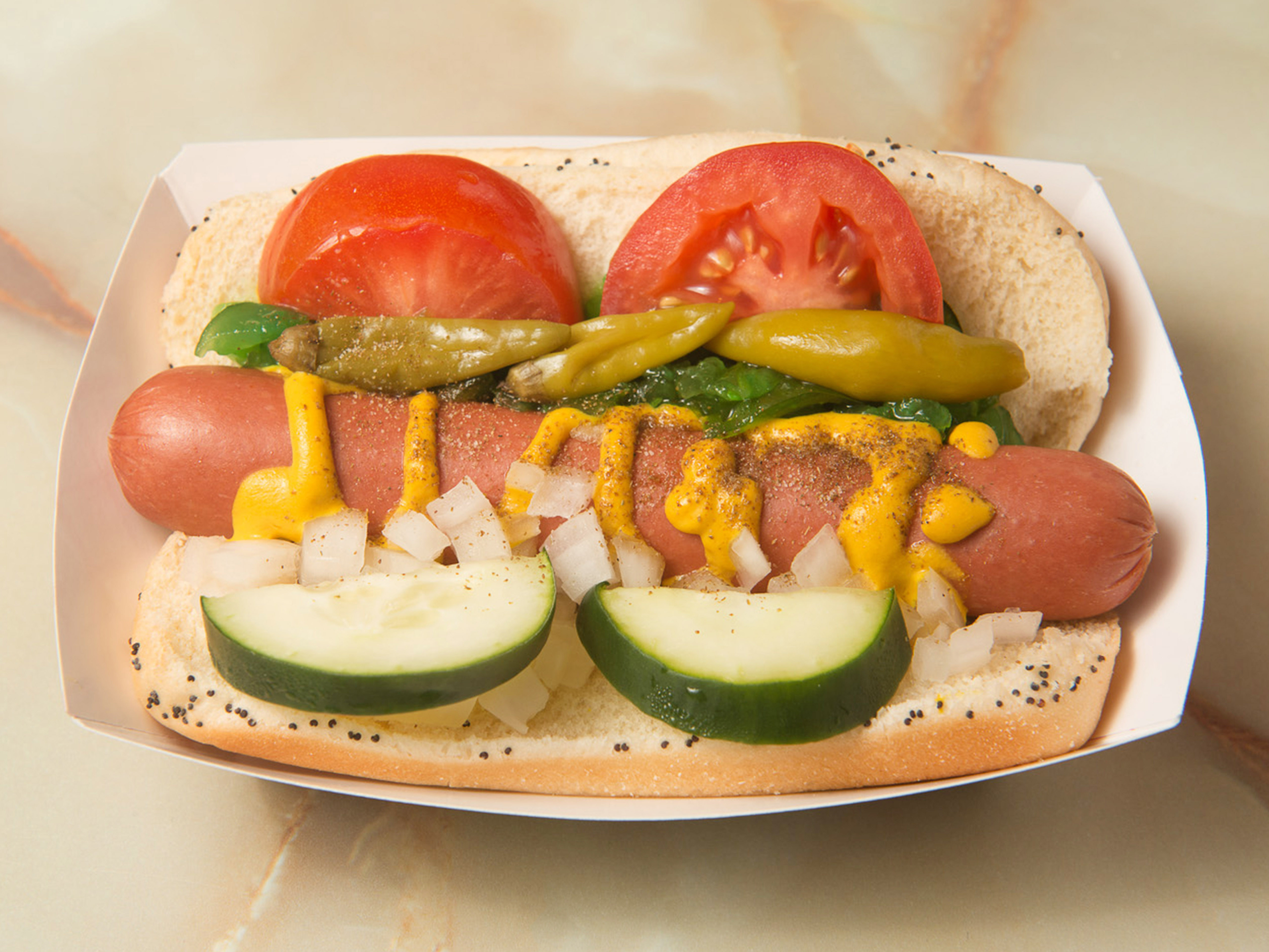 Order Chicago Style Hot Dog food online from Colorado City Creamery store, Colorado Springs on bringmethat.com
