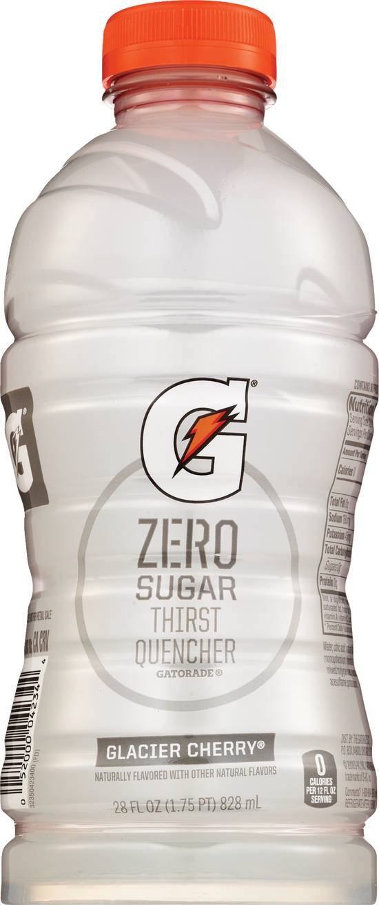 Order Gatorade Zero Sugar Thirst Quencher Drink, Glacier Cherry, 28 OZ food online from Cvs store, CENTRAL FALLS on bringmethat.com