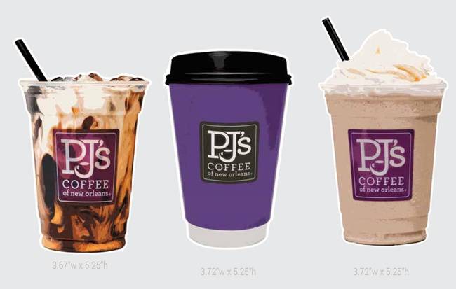 Order Cup Stickers food online from PJ Coffee store, Northlake on bringmethat.com