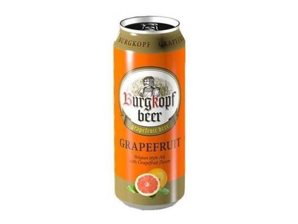 Order Burgkopf Grapefruit Beer - 16.9oz Can food online from Kirby Food & Liquor store, Champaign on bringmethat.com