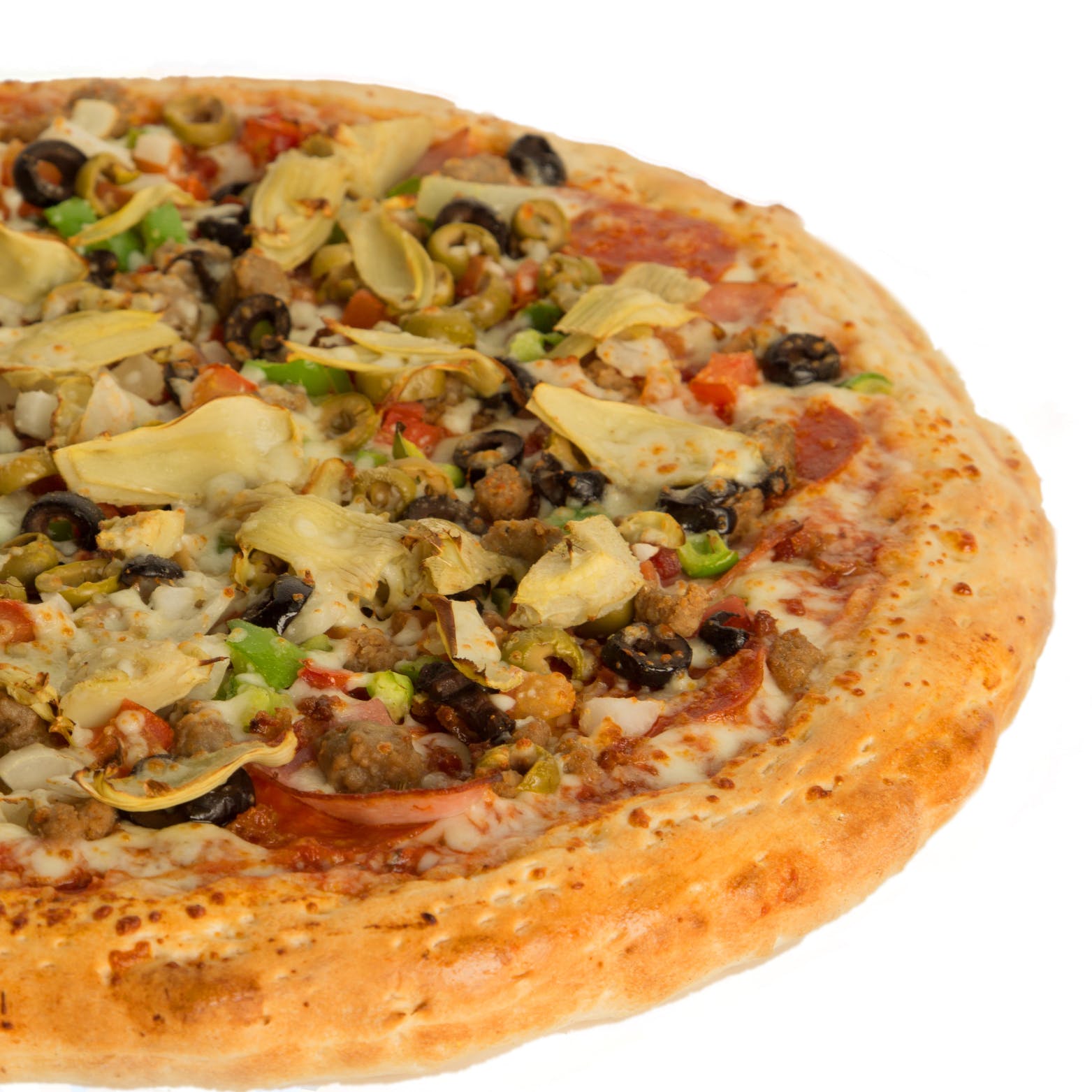 Order Super Combo Pizza - 12" food online from Big Daddy Pizza store, Park City on bringmethat.com