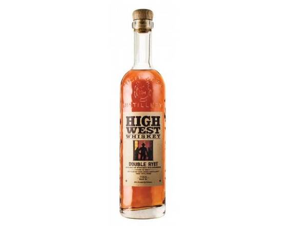 Order High West Double Rye Whiskey 750 ML food online from Plaza Liquor store, Jurupa Valley on bringmethat.com