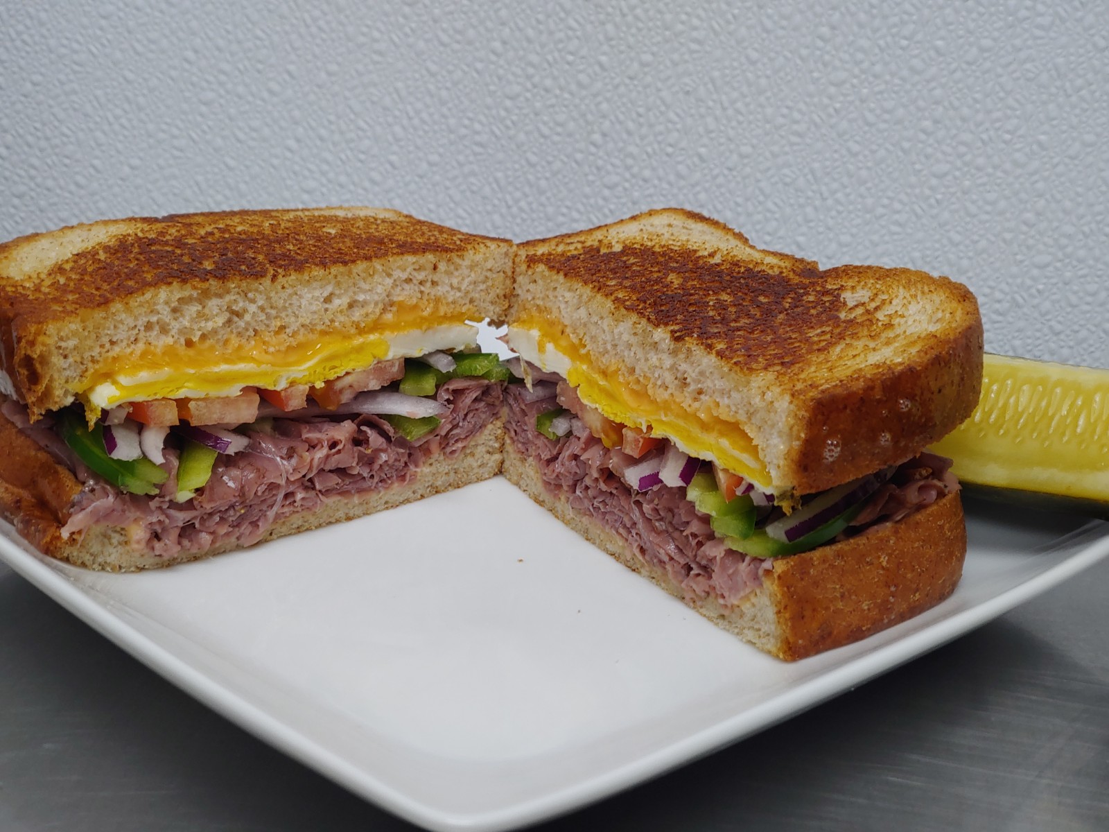 Order 8. Moo and Cluck Sandwich food online from Amazing Deli store, Midland on bringmethat.com