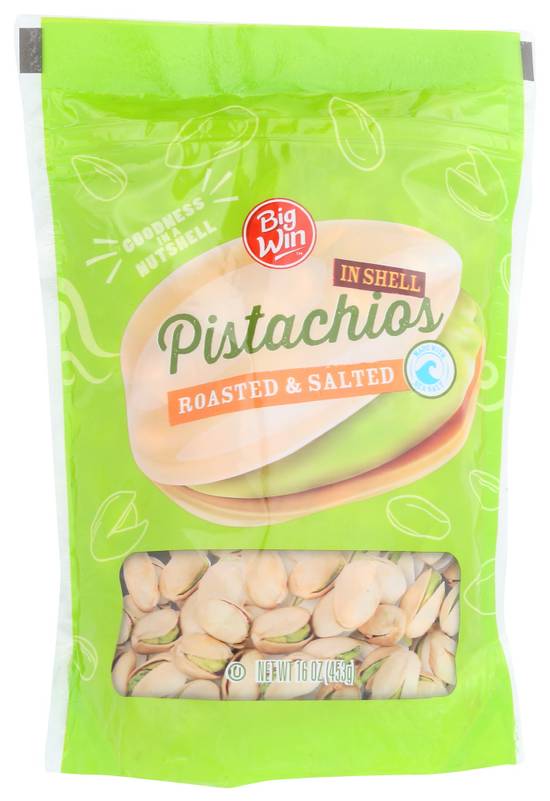 Order Big Win Pistachios Roasted & Salted (16 oz) food online from Rite Aid store, Eugene on bringmethat.com