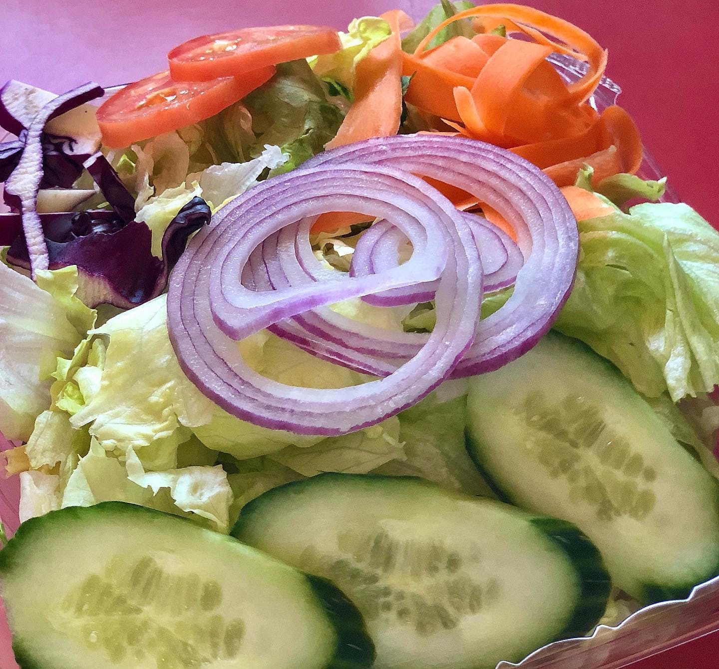 Order Garden Salad - Salad food online from Kelley Square Pizza store, Worcester on bringmethat.com