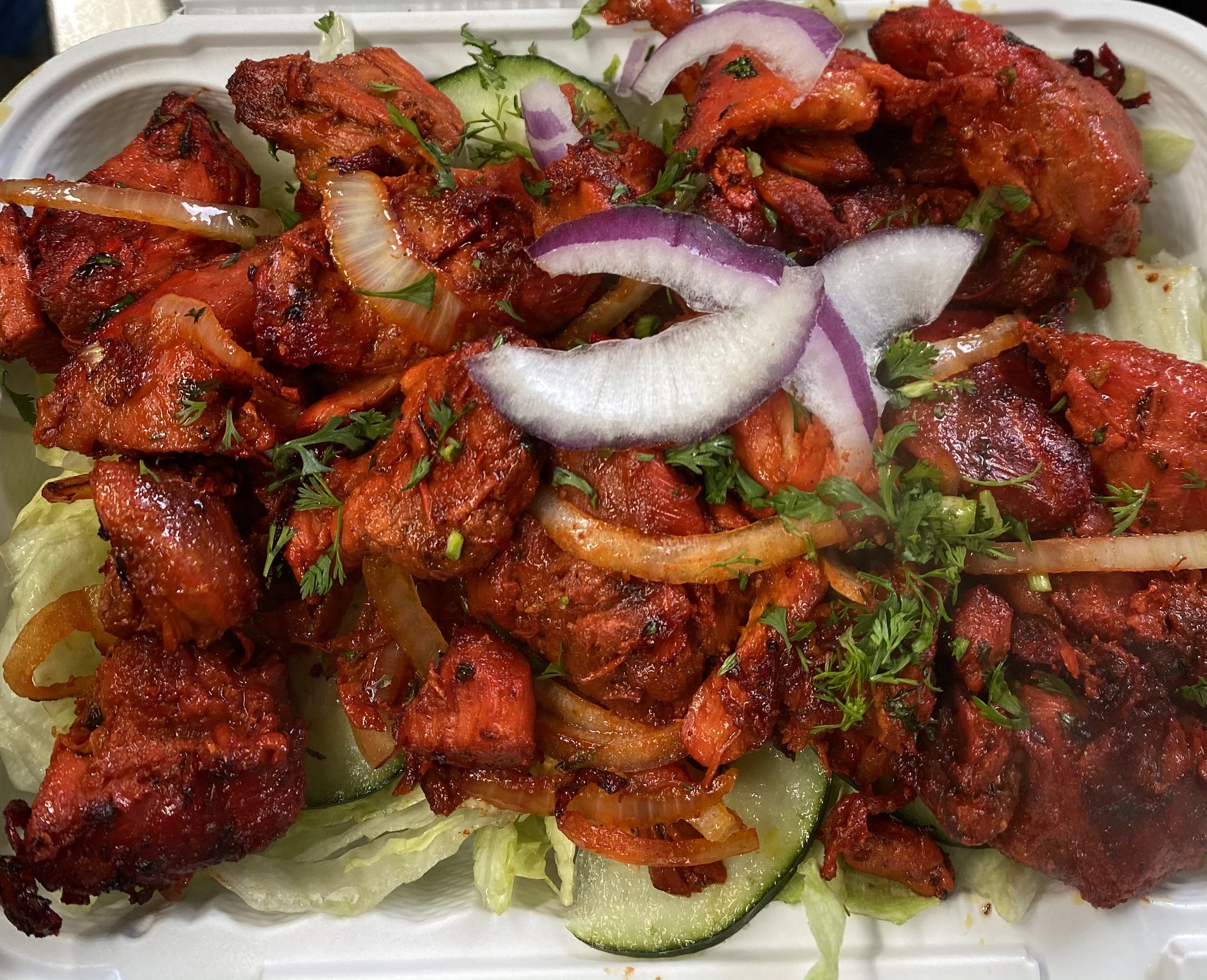 Order Chicken Salad Platter  food online from Indian King Birayni House store, New York on bringmethat.com
