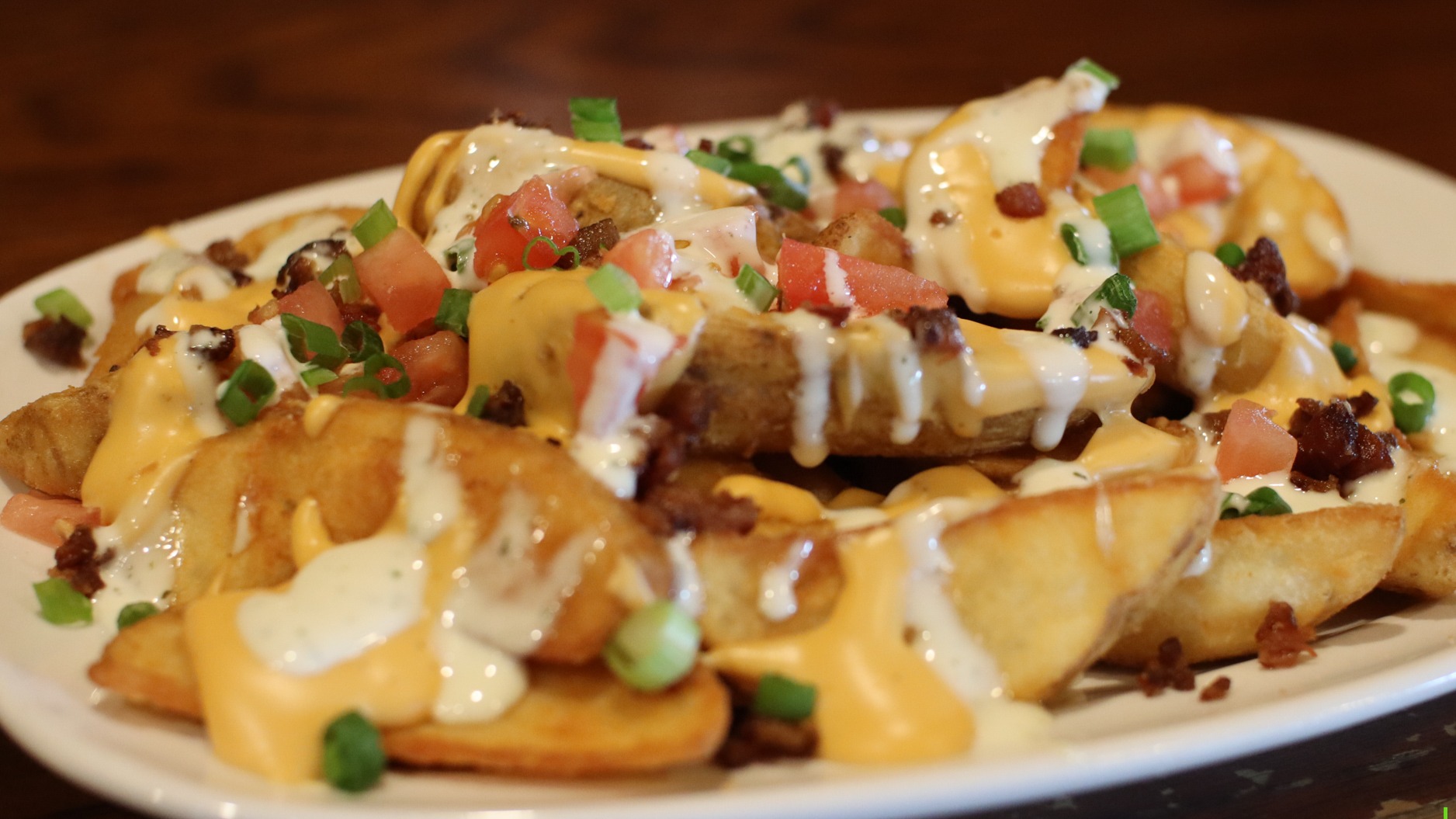 Order Loaded Wedges food online from The Dingle House Irish Pub store, West Chester on bringmethat.com