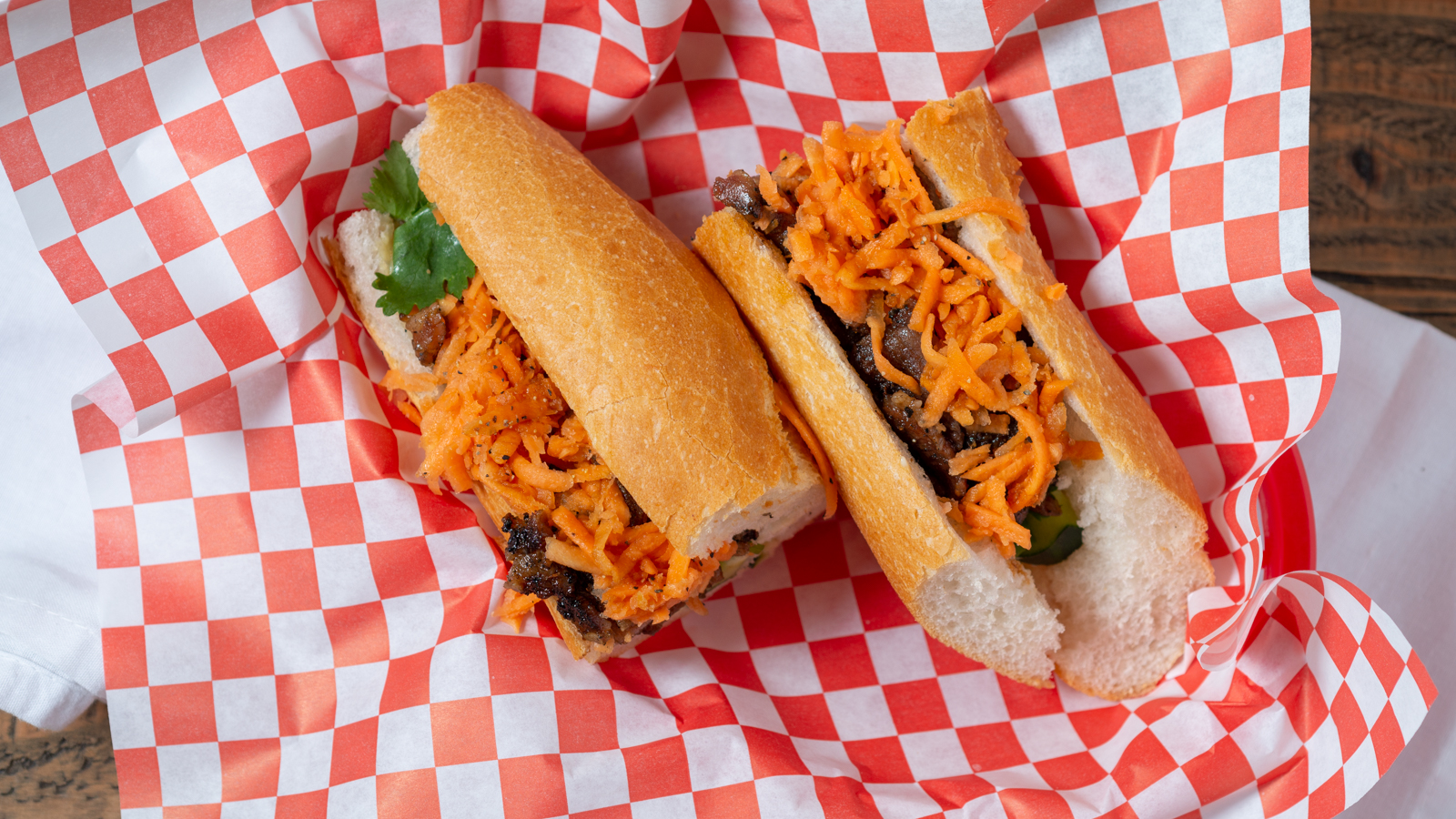 Order Charbroiled BBQ Pork Sandwich food online from I Heart Boba store, Houston on bringmethat.com