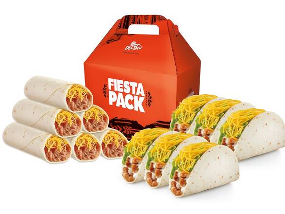 Order Grilled Chicken Taco Fiesta Pack food online from Del Taco store, Thousand Palms on bringmethat.com