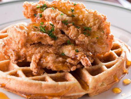 Order Country Chicken Waffle food online from Janik's Cafe store, Chicago on bringmethat.com