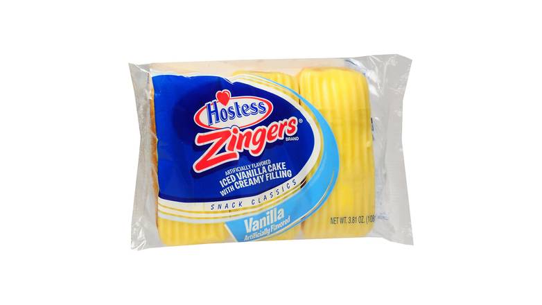 Order Hostess Zingers Iced Cakes With Creamy Filling Vanilla food online from Anderson Convenience Markets #140 store, Omaha on bringmethat.com